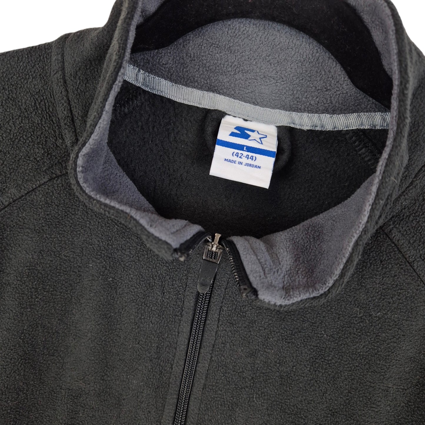 Starter Black Fleece Zip Jumper Size L