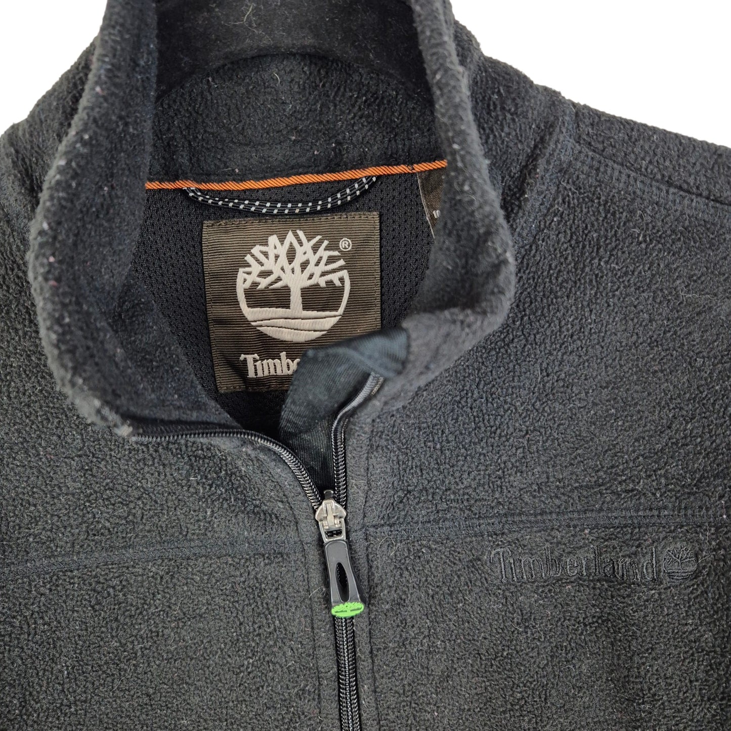 Timberland Womens Black Fleece Zip Jumper Size S