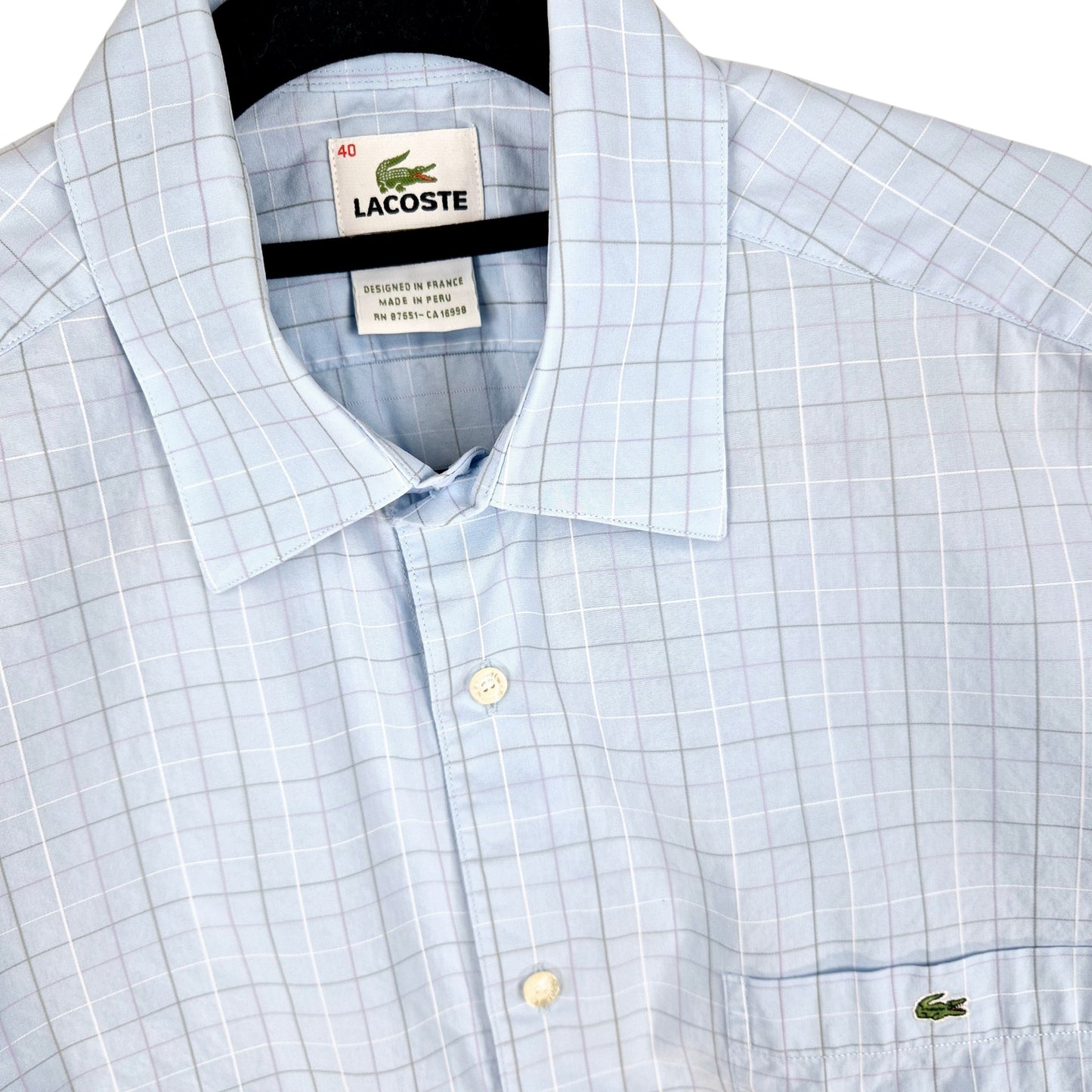Lacoste Light Blue Dress Shirt Size M