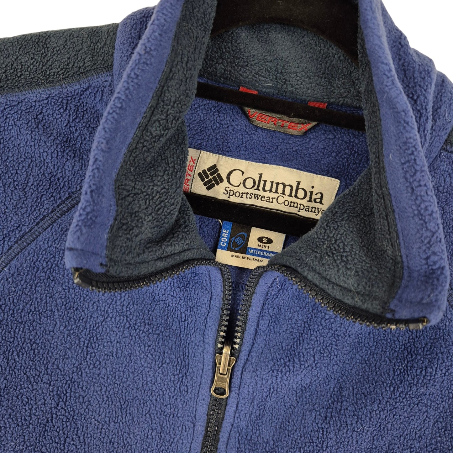 Columbia Vertex Blue Fleece Zip Jumper Size S