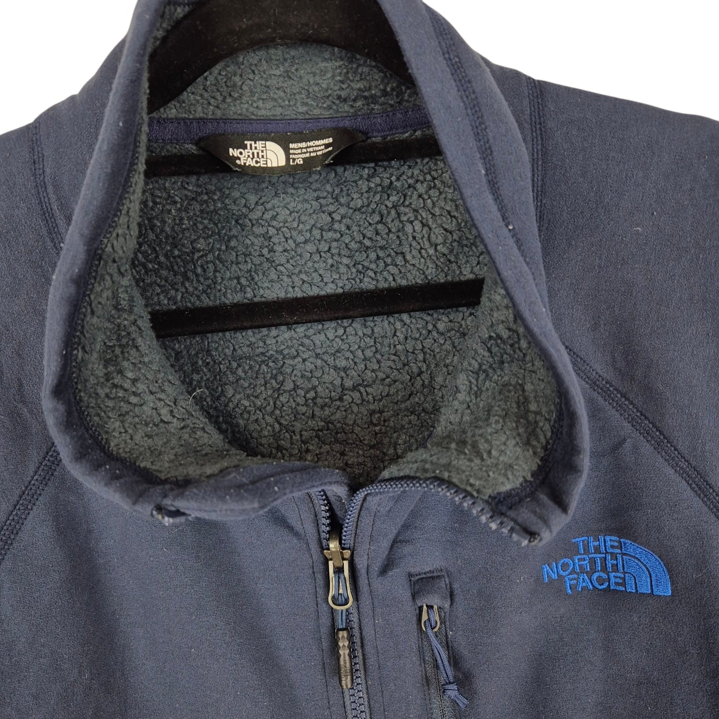 The North Face Dark Blue Fleece Zip Jumper Size L