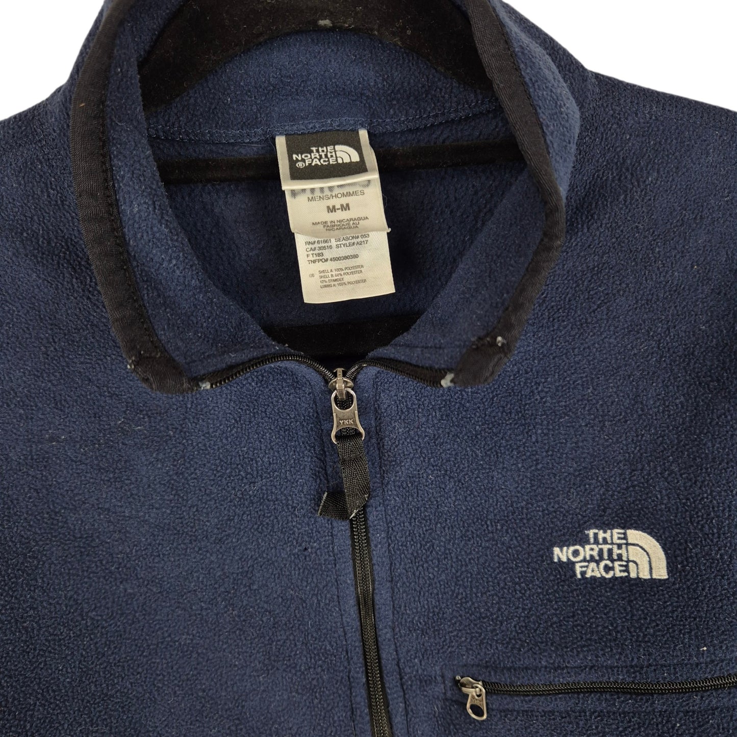 The North Face Dark Blue Quarter Zip Fleece Jumper Size M
