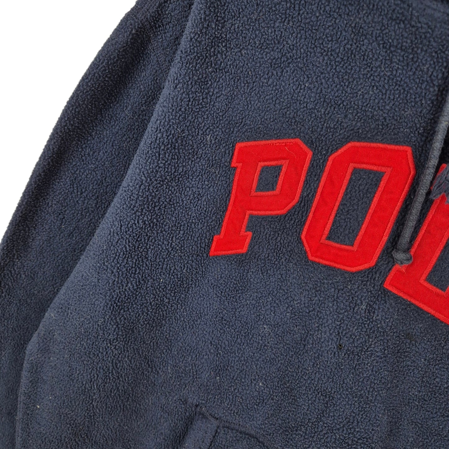 Polo Ralph Lauren Dark Blue Embroidered Fleece Hoodie Size L