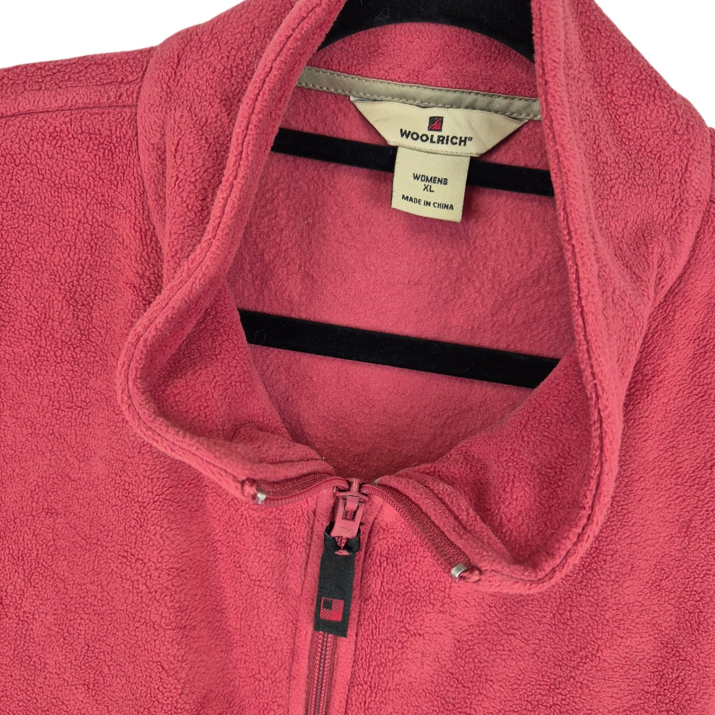 Woolrich Womens Coral Pink Fleece Vest Size XL