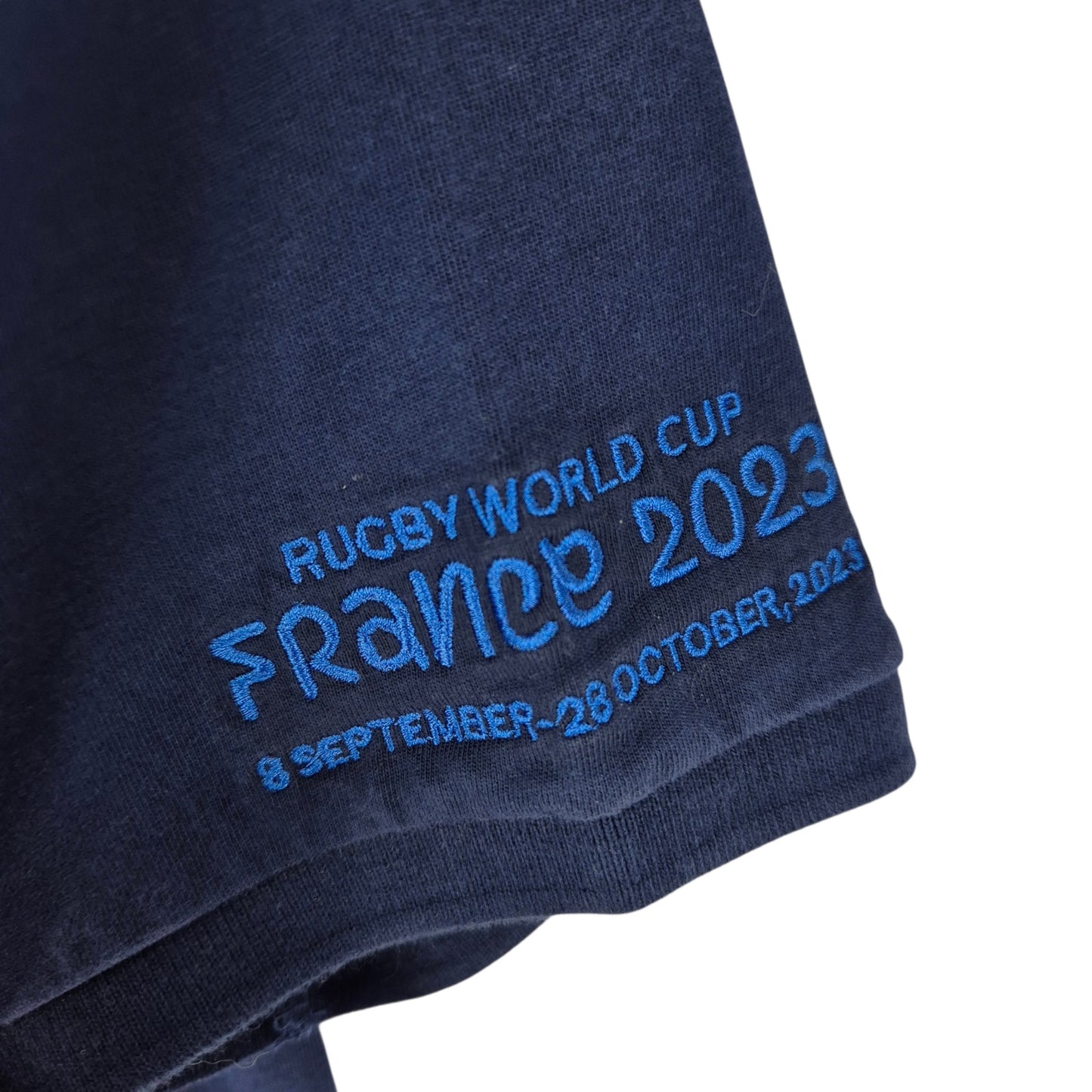 Rugby World Cup 2023 France Dark Blue Polo Shirt Size XL