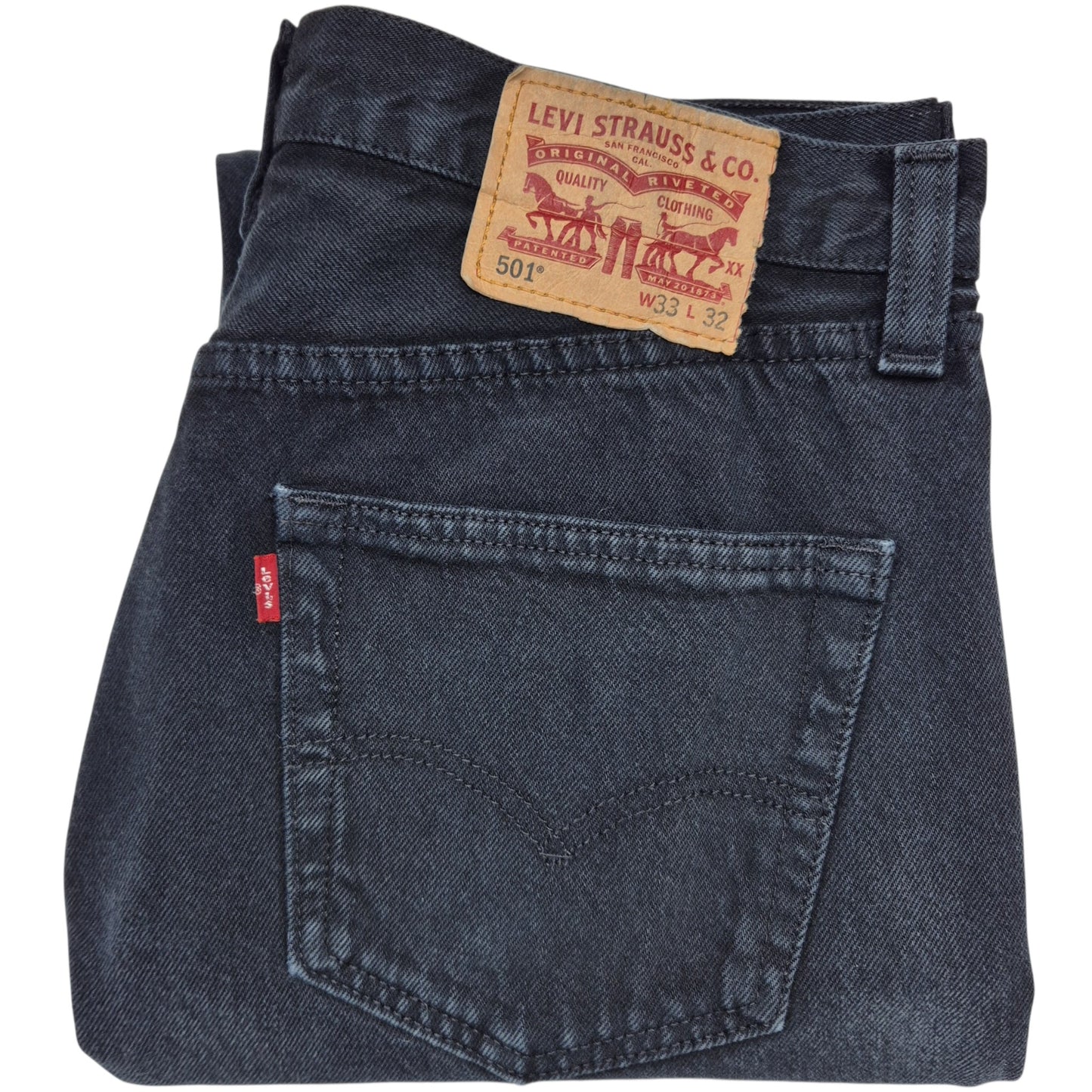 Vintage Levis 501 Jeans 2000's Black Heavy Rigid Classic Denim W32