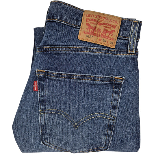 Levis 512 Jeans Blue Heavy Skinny Denim W30