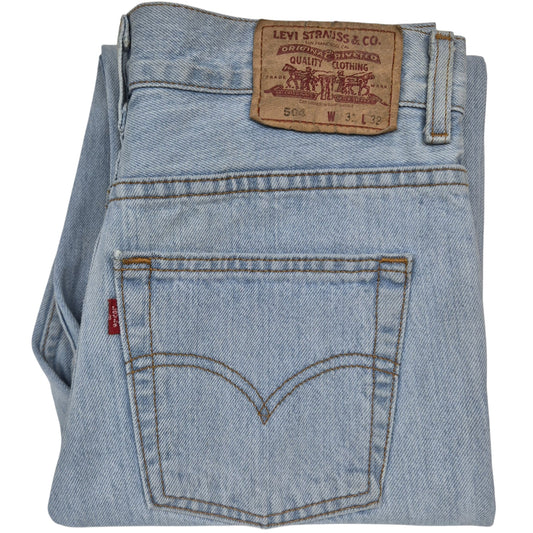 Vintage Levis 504 Jeans 2000's Dark Blue Heavy Rigid Denim W31