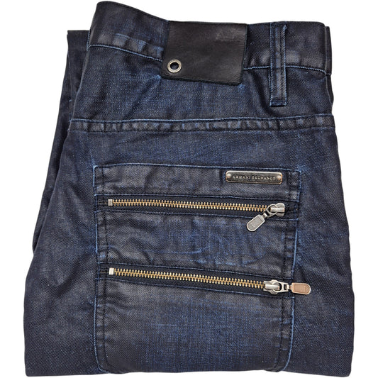 Armani Exchange Jeans Dark Blue Lacquered Denim W34