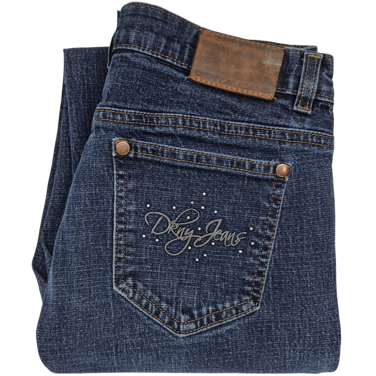Vintage DKNY Jeans Womens Dark Blue Bootcut Denim W29