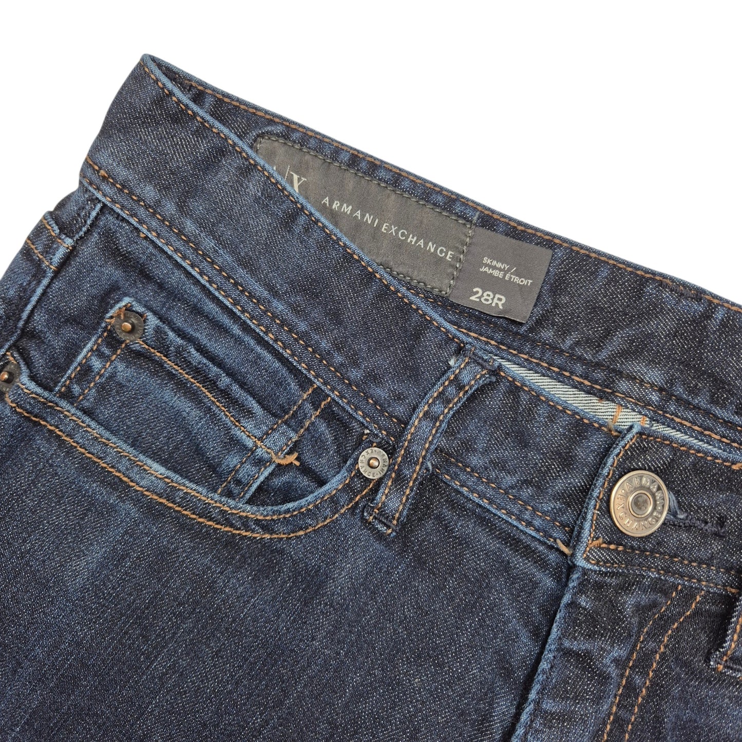 Armani Exchange Jeans Dark Blue Skinny Fit Denim W28
