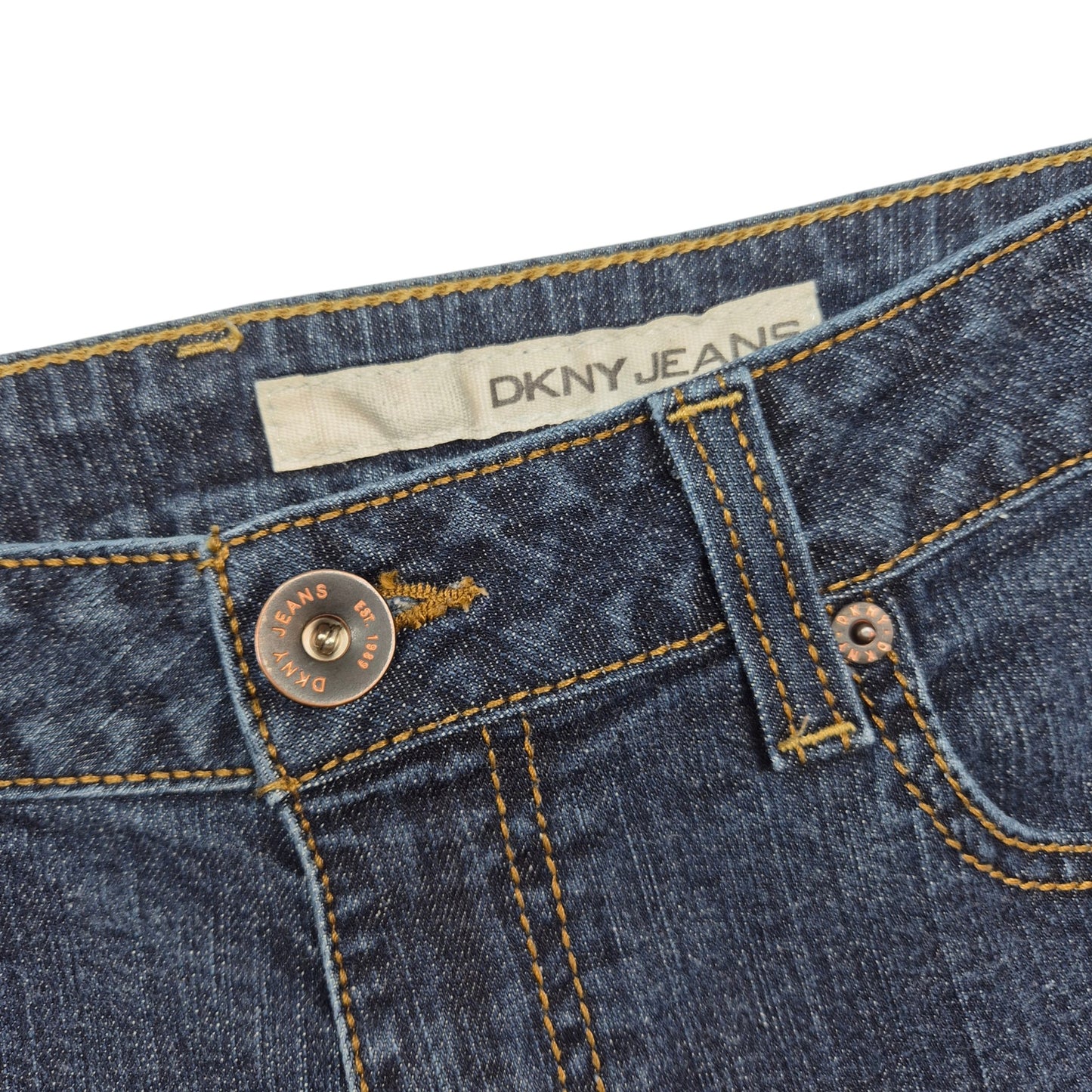 DKNY Jeans Womens Dark Blue Skinny Denim W29