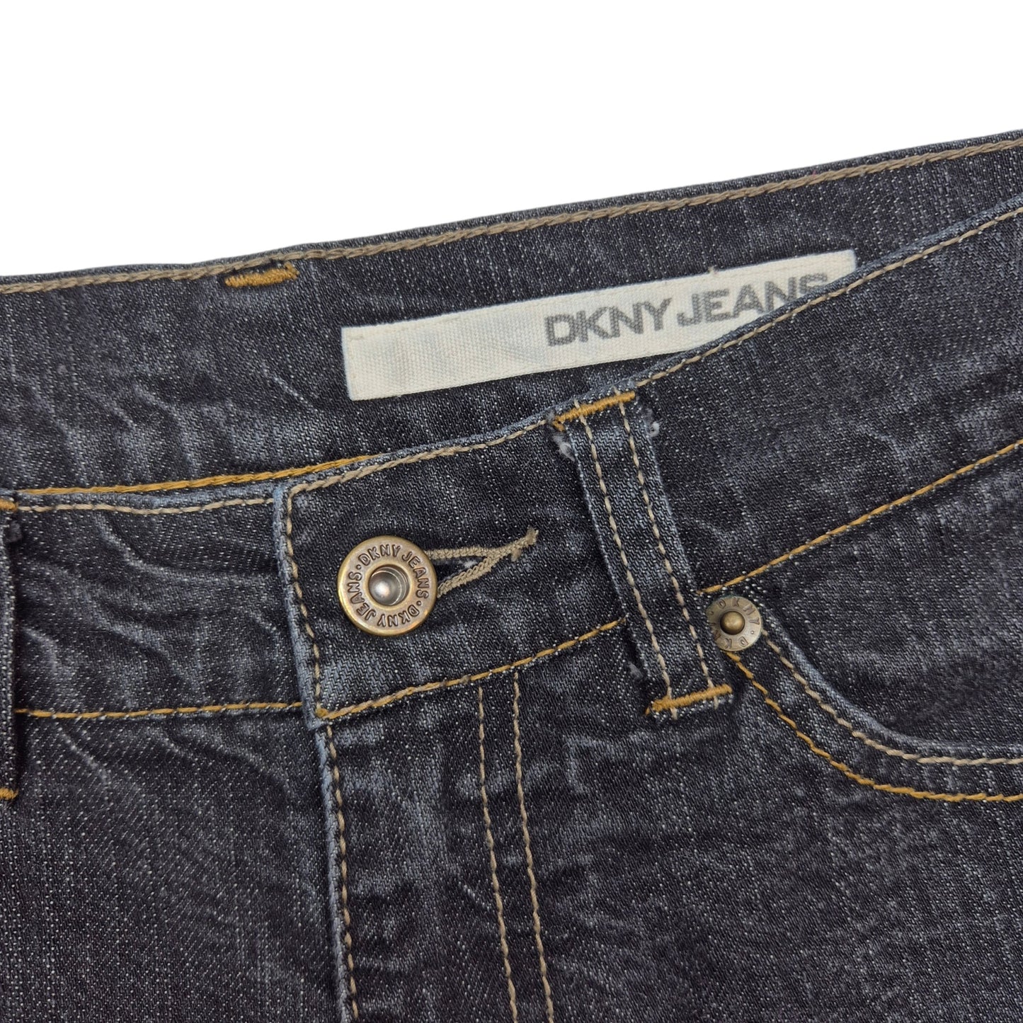 DKNY Jeans Womens Black Soho Bootcut Denim W28