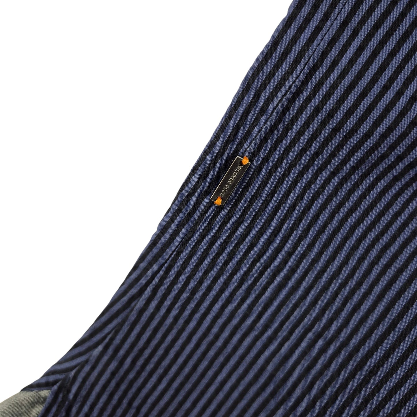 Hugo Boss Dark Blue Slim Fit Textured Dress Shirt Size M