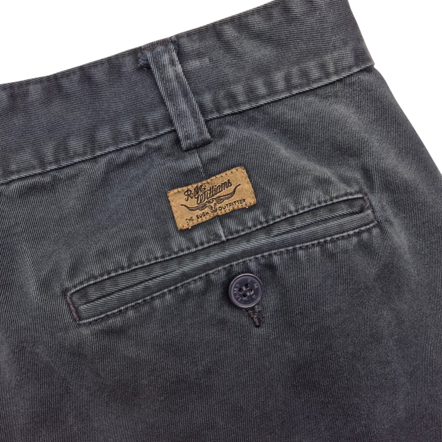 Vintage RM Williams Black Australia Made Chino Pants W35