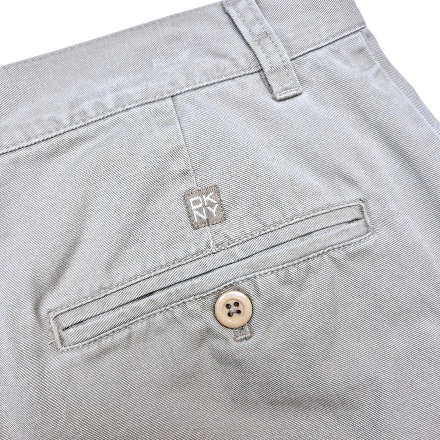 Vintage DKNY 90's Cream Brown Chino Pants W33