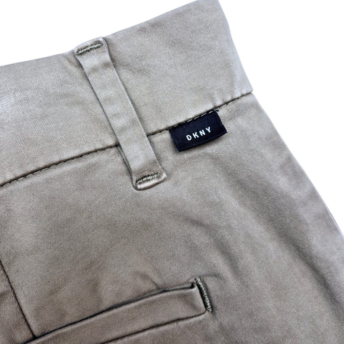 DKNY Brown Straight Leg Chino Pants W34