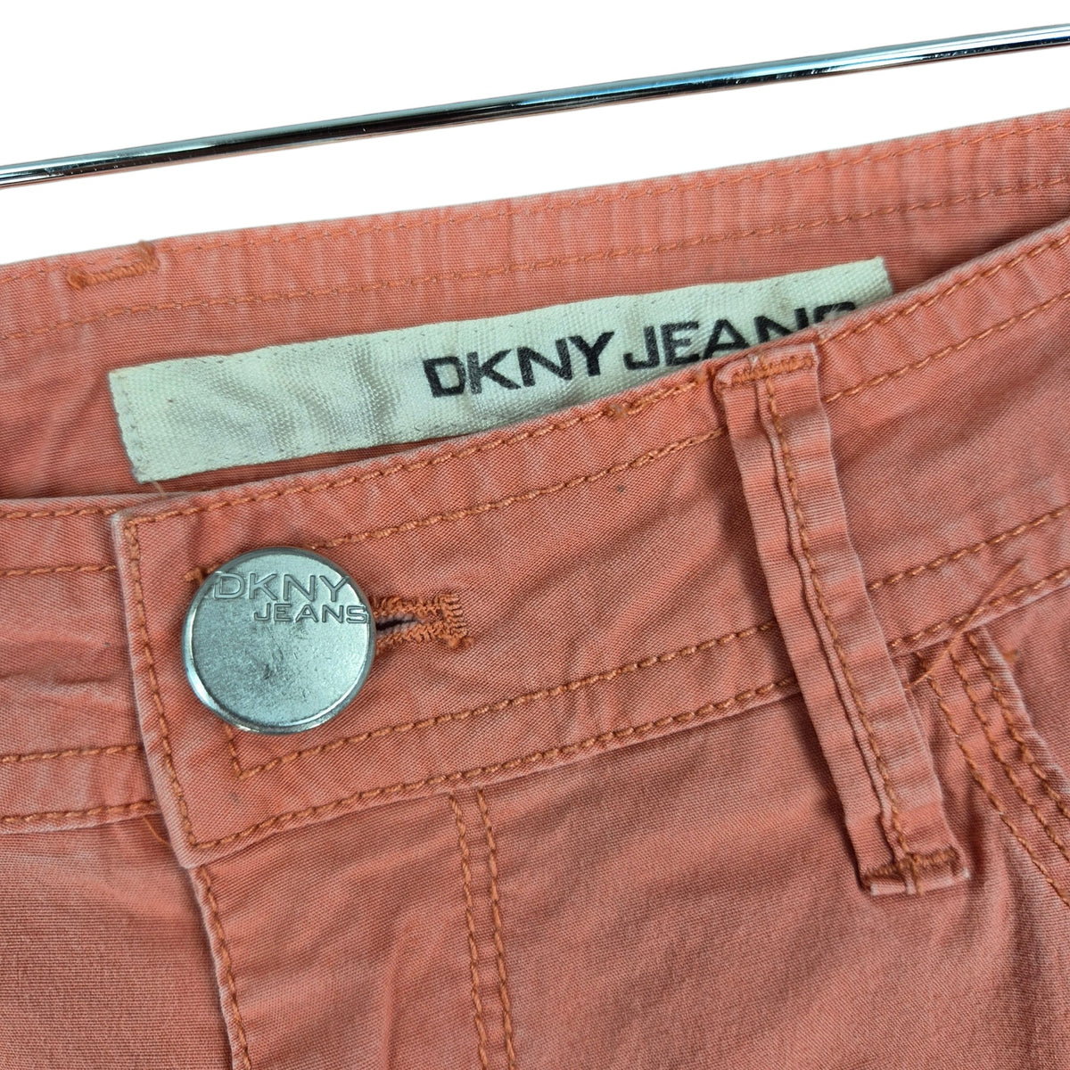 DKNY Jeans Womens Peach Pink Chino Shorts W30