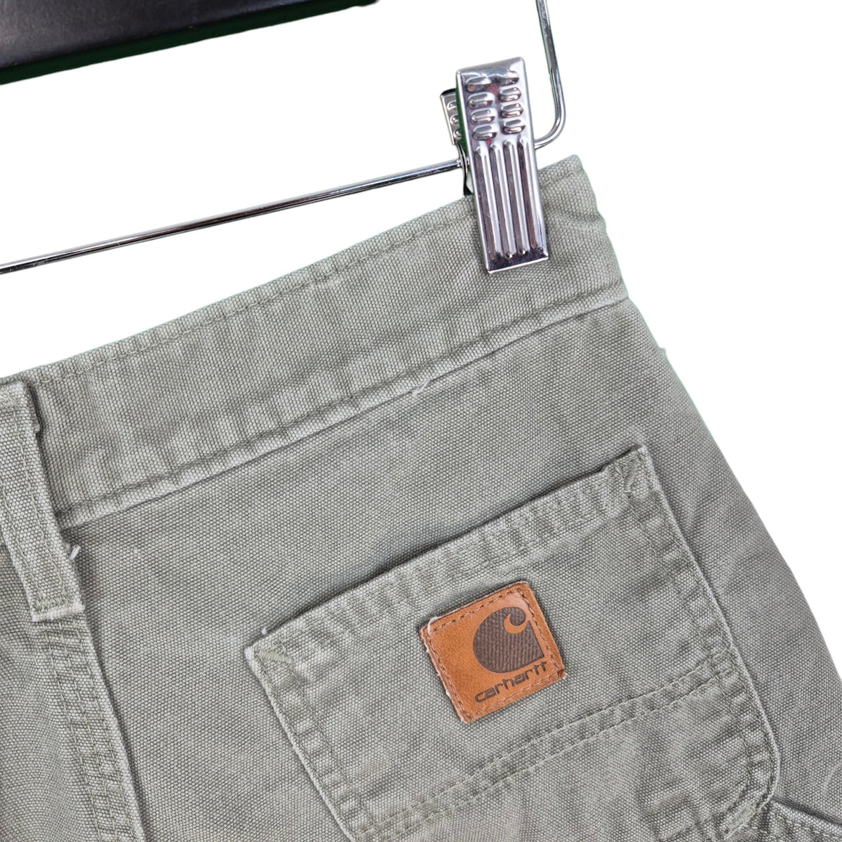 Vintage Carhartt 90's Womens Khaki Green Shorts W24