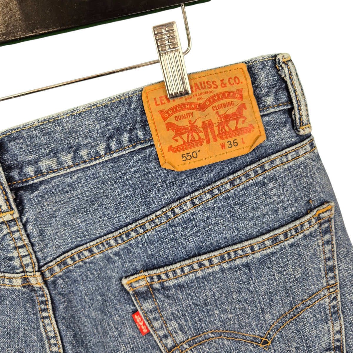 Levis 5550 Jeans Blue Denim Shorts W36