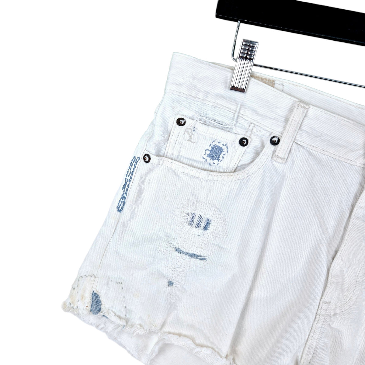 Polo Ralph Lauren Womens White Denim Shorts W33