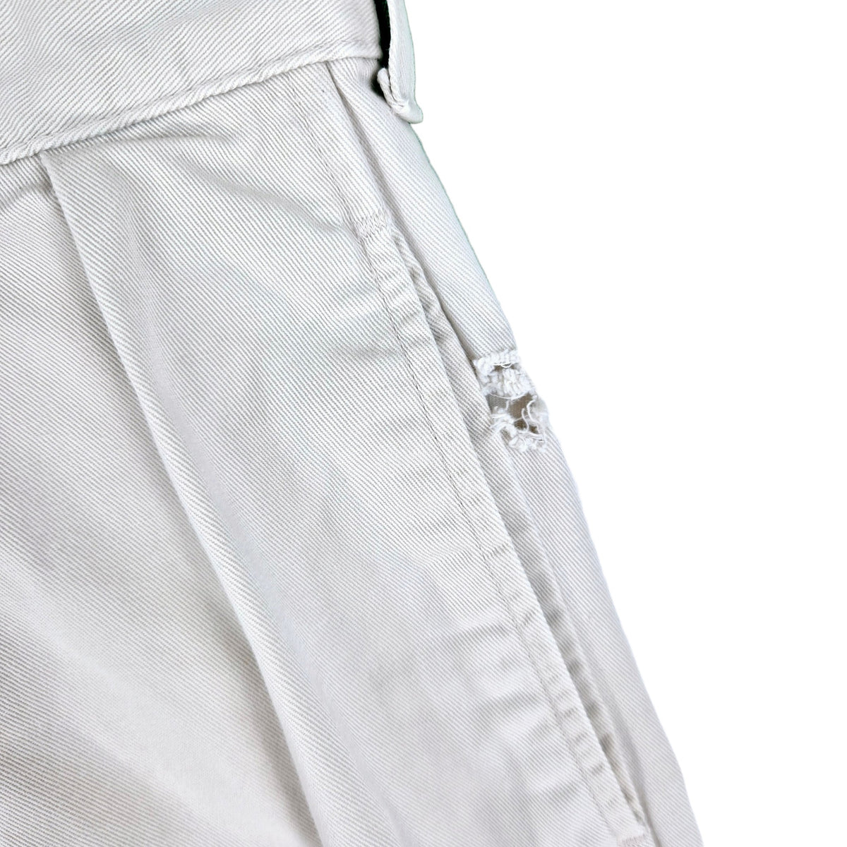Vintage Polo Ralph Lauren 90's Cream Brown USA Made Chino Shorts W34