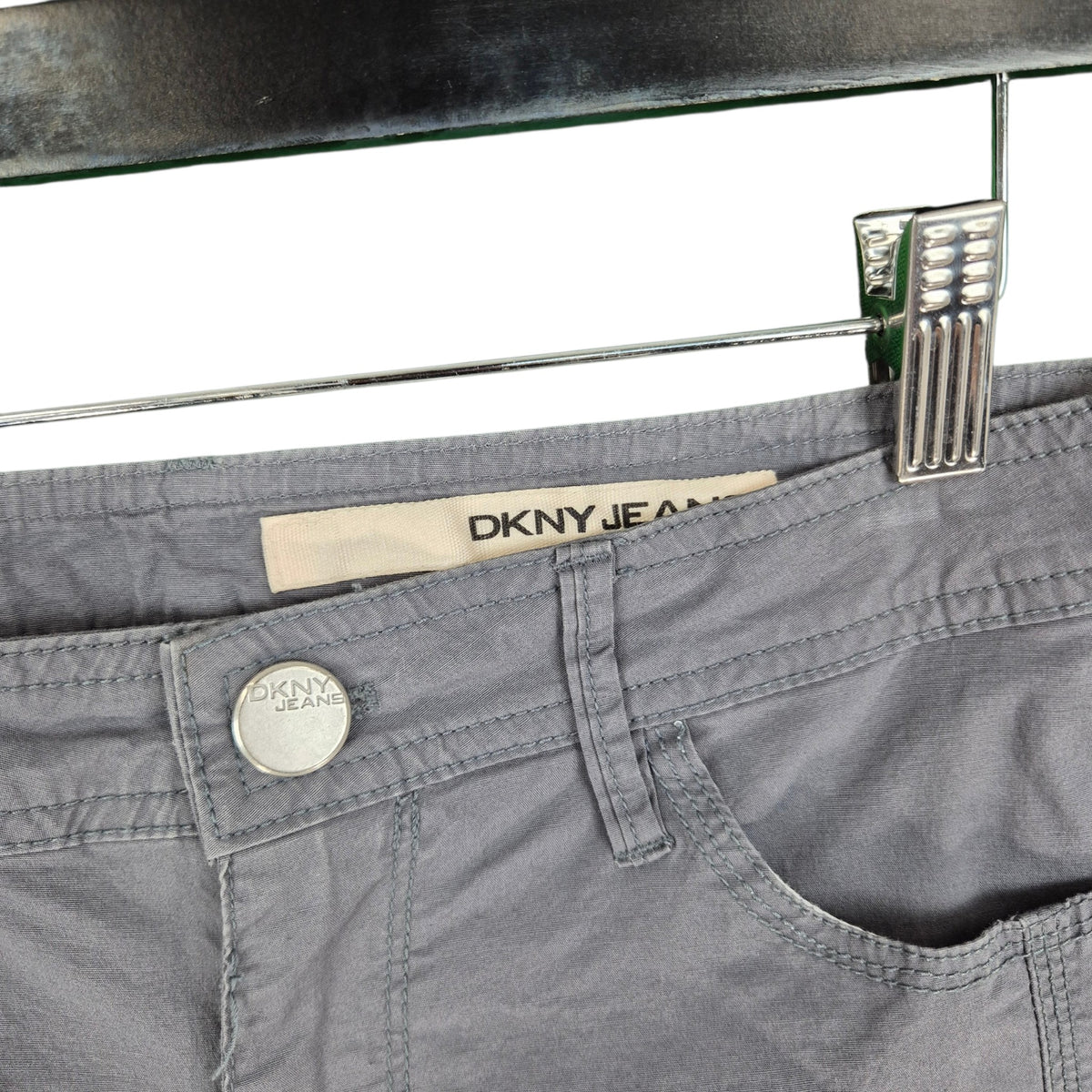 DKNY Womens Grey Chino Shorts W30