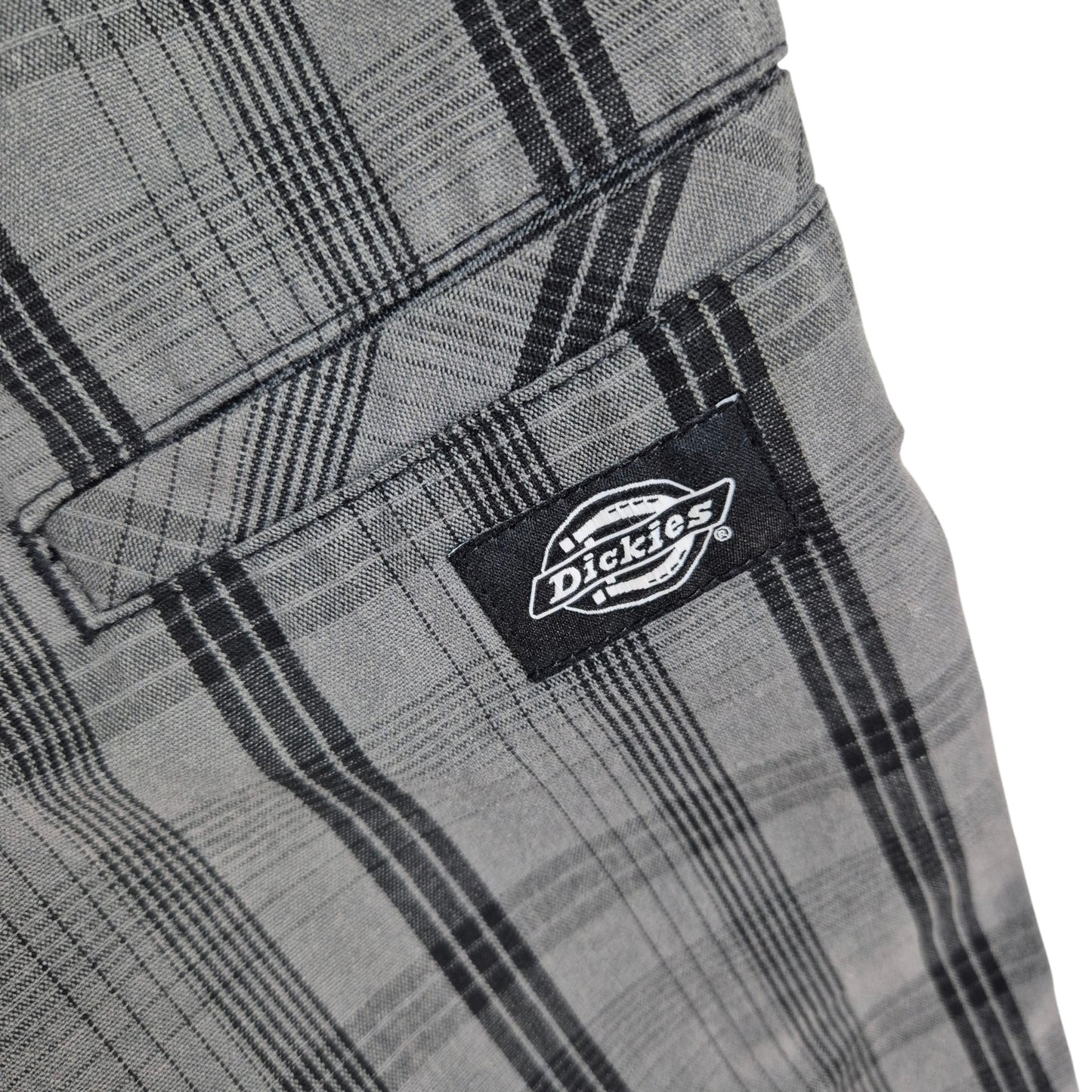 Dickies Grey Checkered Chino Shorts W40