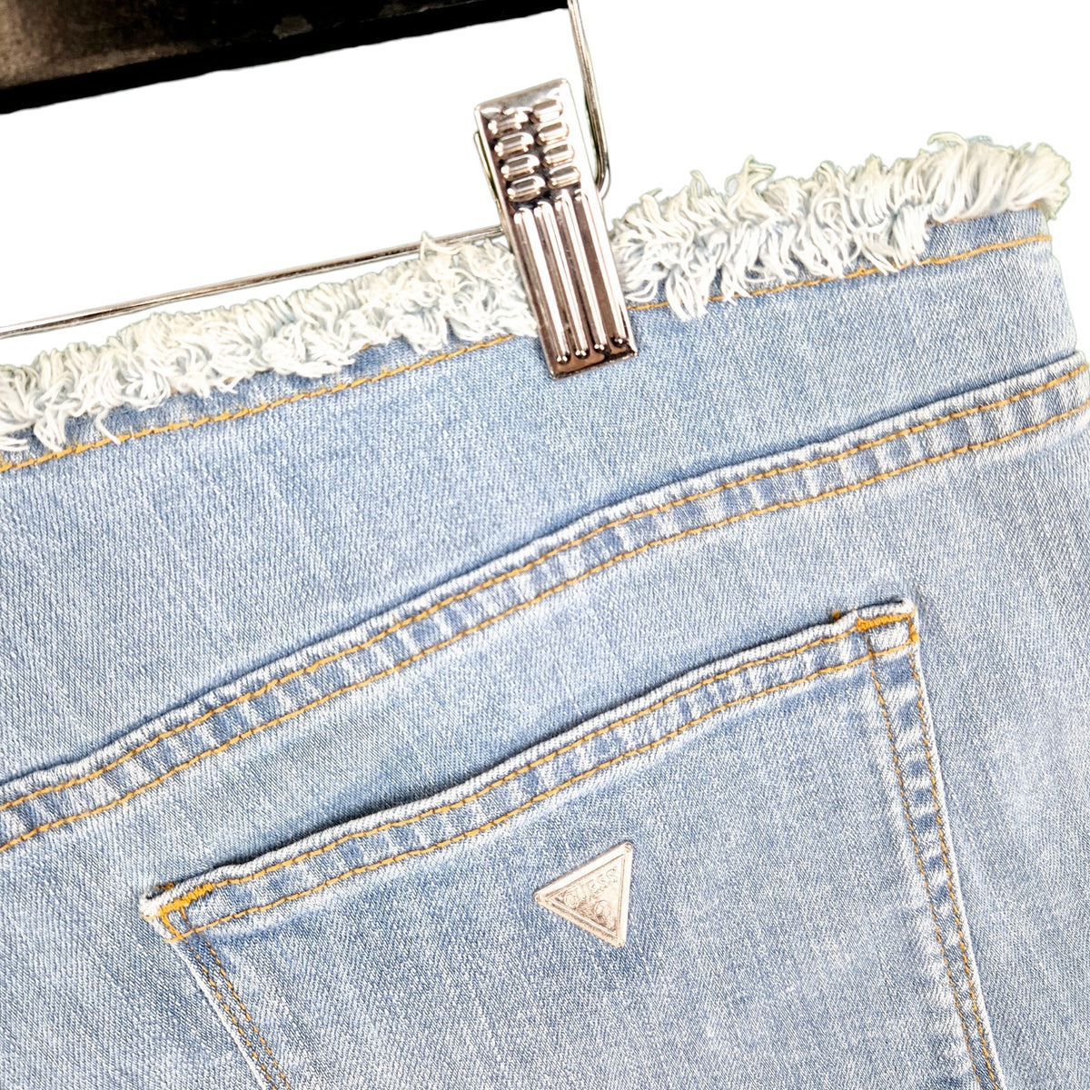 Guess Womens Blue Stretch Denim Skirt W36