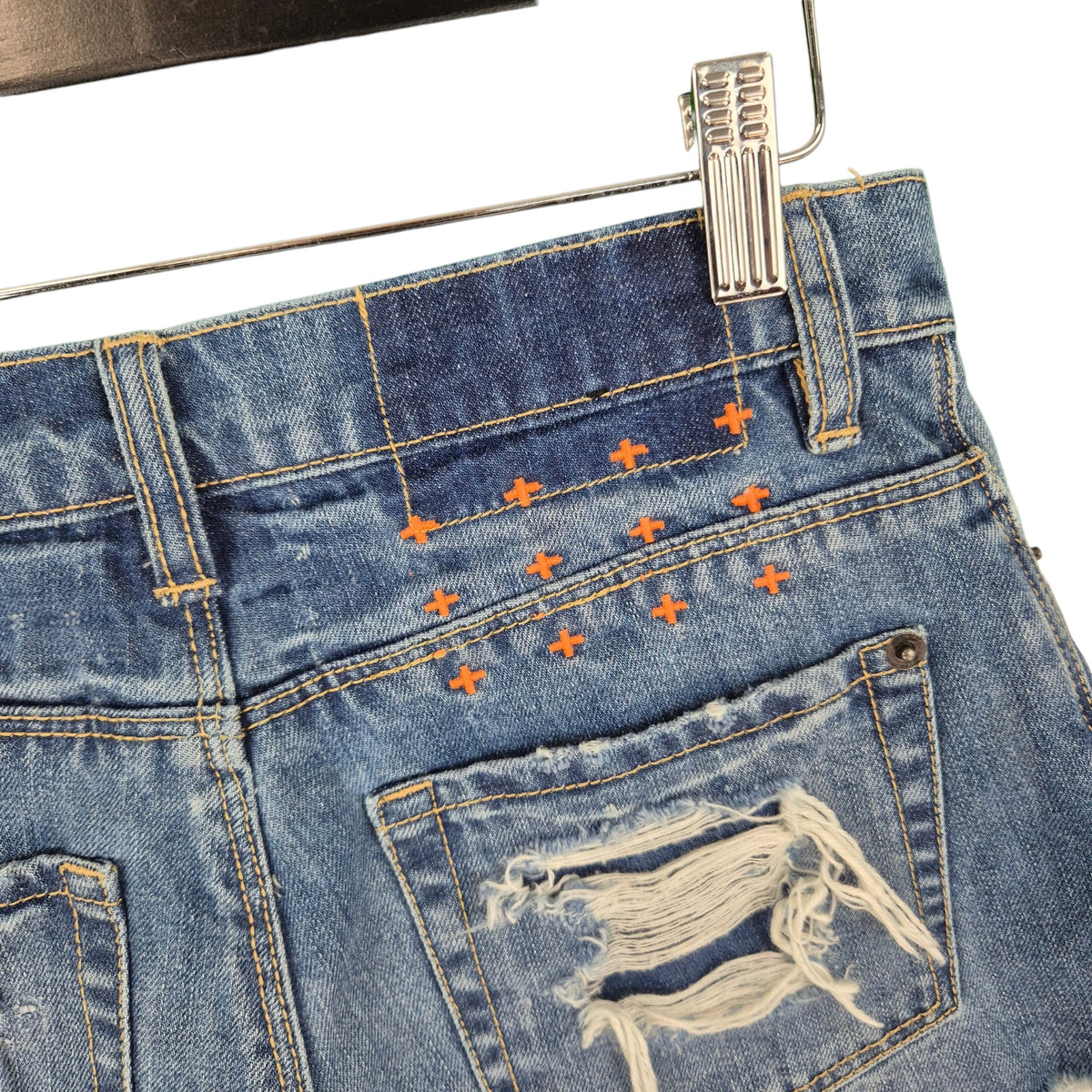 Ksubi Womens Blue Denim Shorts W26