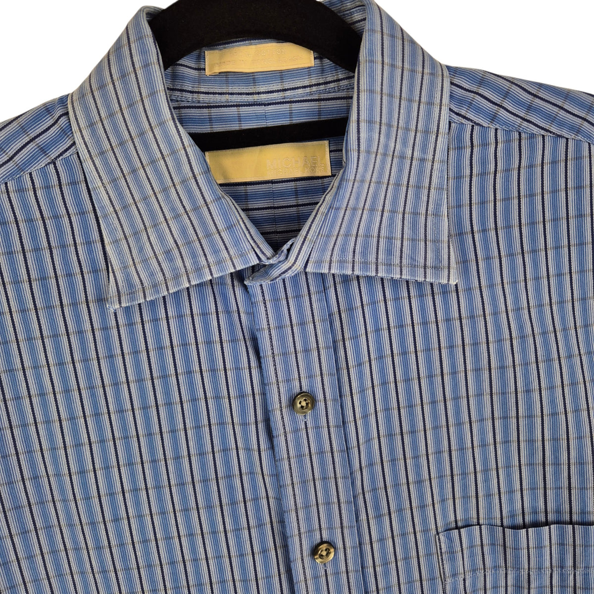 Michael Kors Blue Dress Shirt Size L