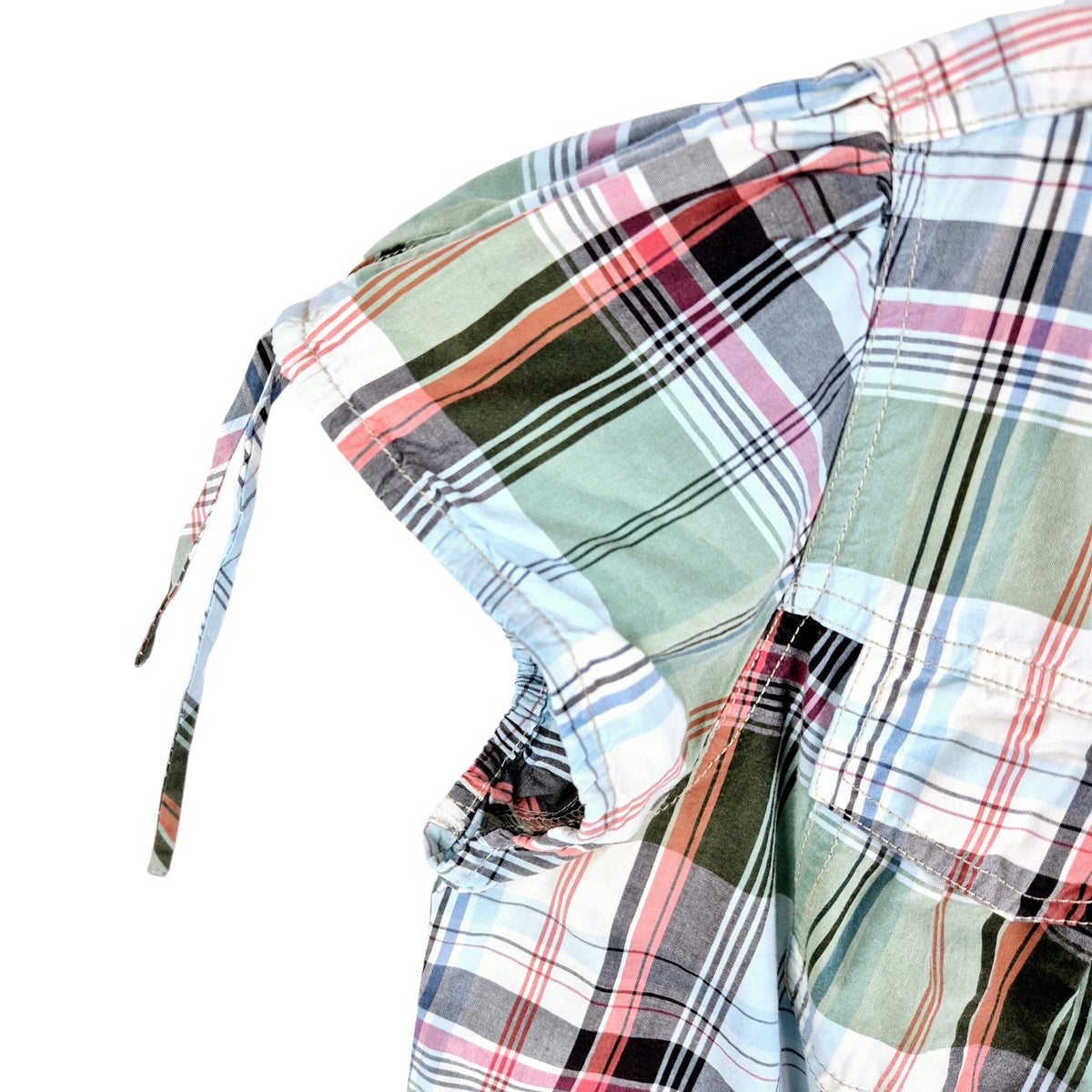 Tommy Hilfiger Womens Colorful Checkered Button Shirt Size L