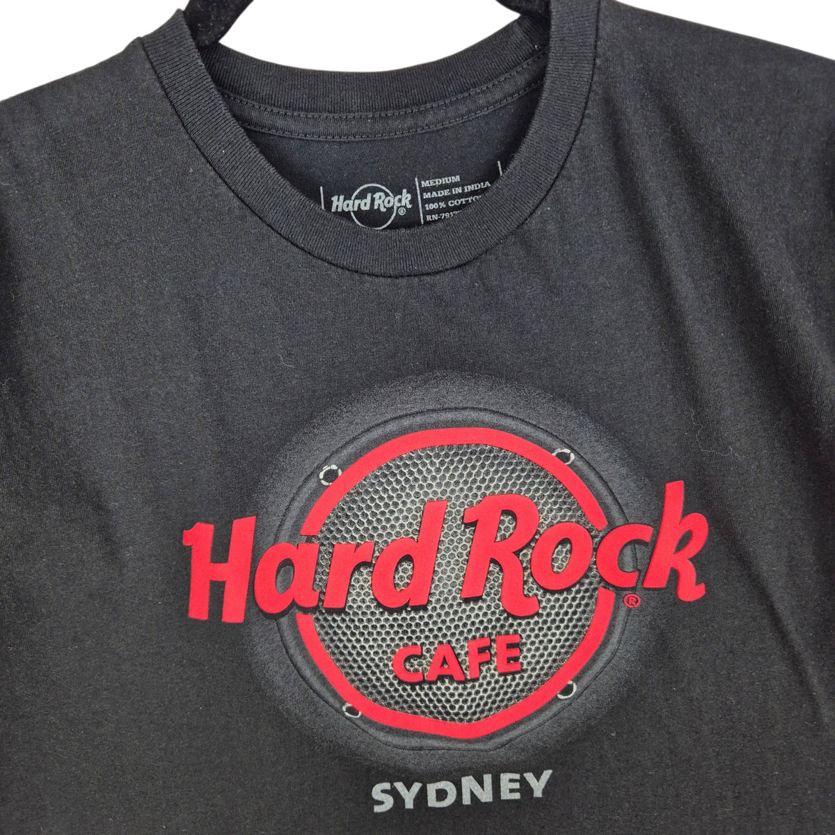Hard Rock Cafe Sydney Black Tee Shirt Size M
