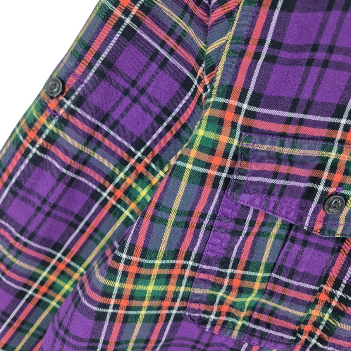 Ralph Lauren Green Label Womens Purple Checkered Button Shirt Size M