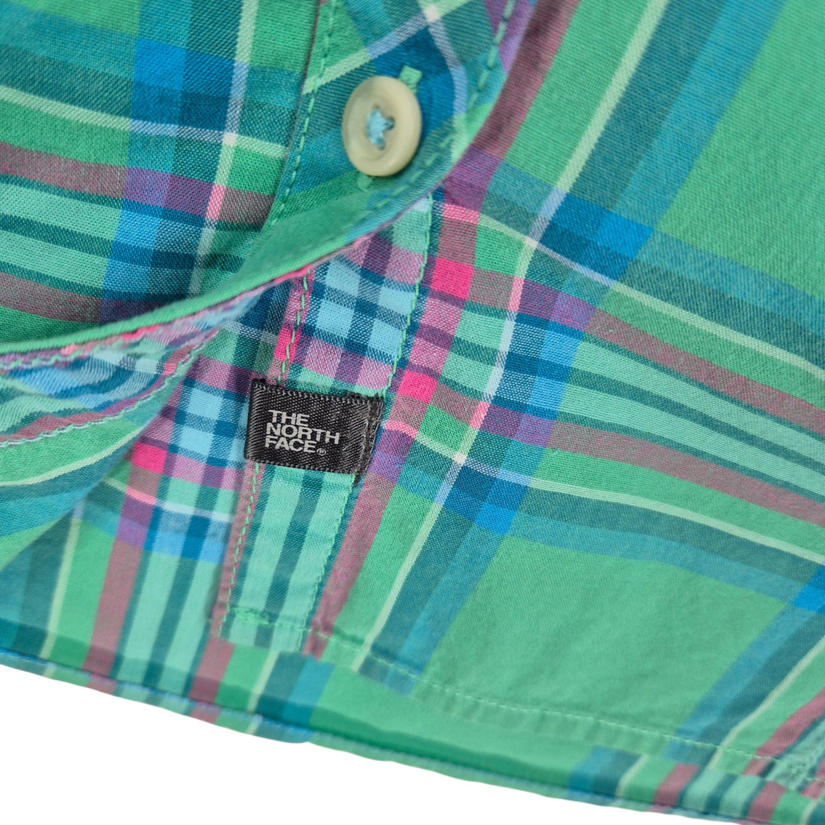 The North Face Womens Green Button Shirt Size XL
