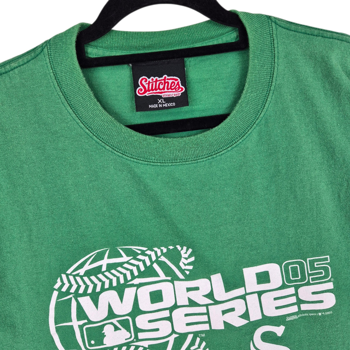 Vintage Stitches Chicago White Sox 2005 Green Tee Shirt Size XL