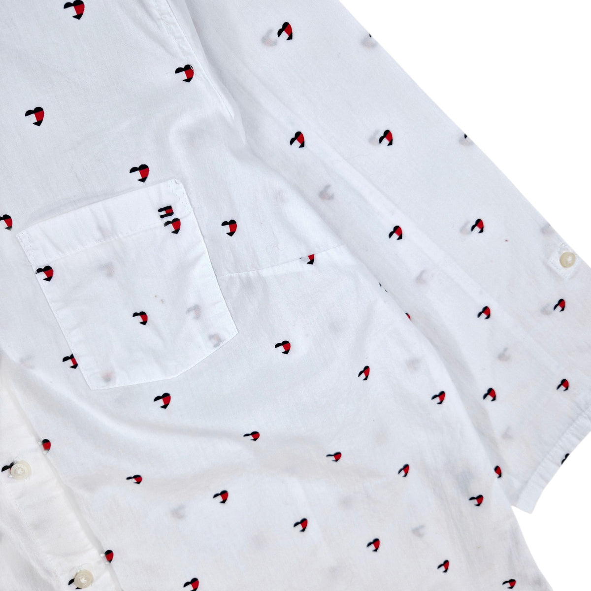 Tommy Hilfiger Womens White Button Shirt Size L
