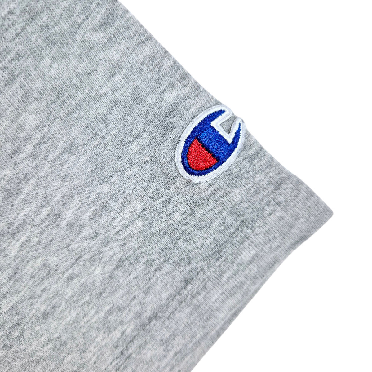 Champion Light Grey Embroidered Chest Script Tee Shirt Size M