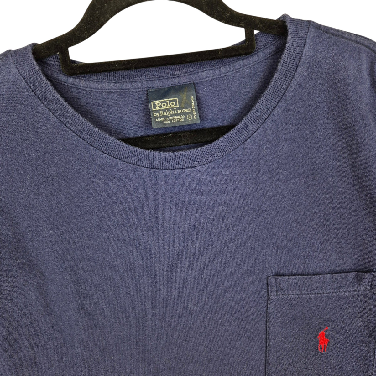 Vintage Polo Ralph Lauren 90's Dark Blue Long Sleeve Tee Shirt Size L