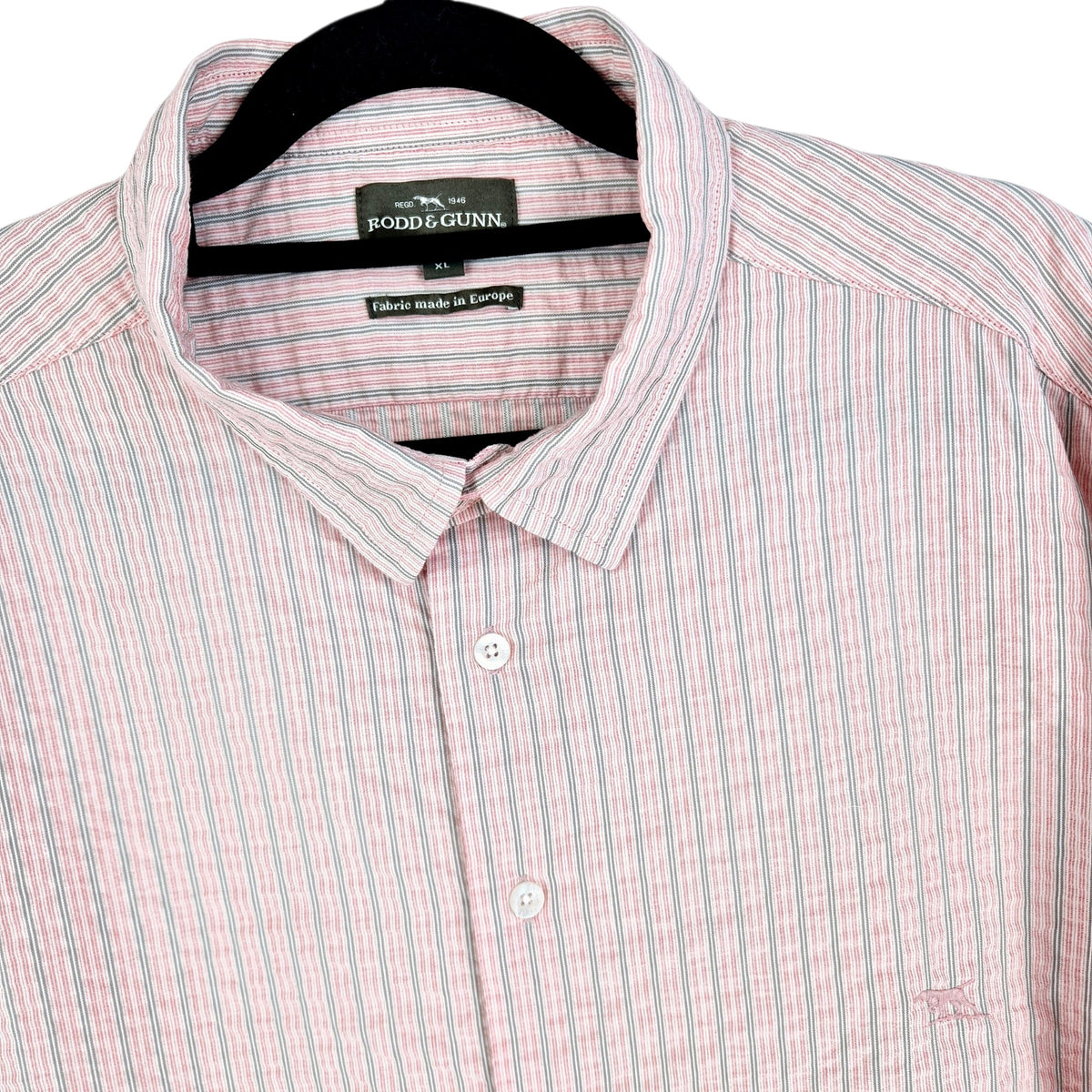 Rodd & Gunn Pink Textured Dress Shirt Size XL