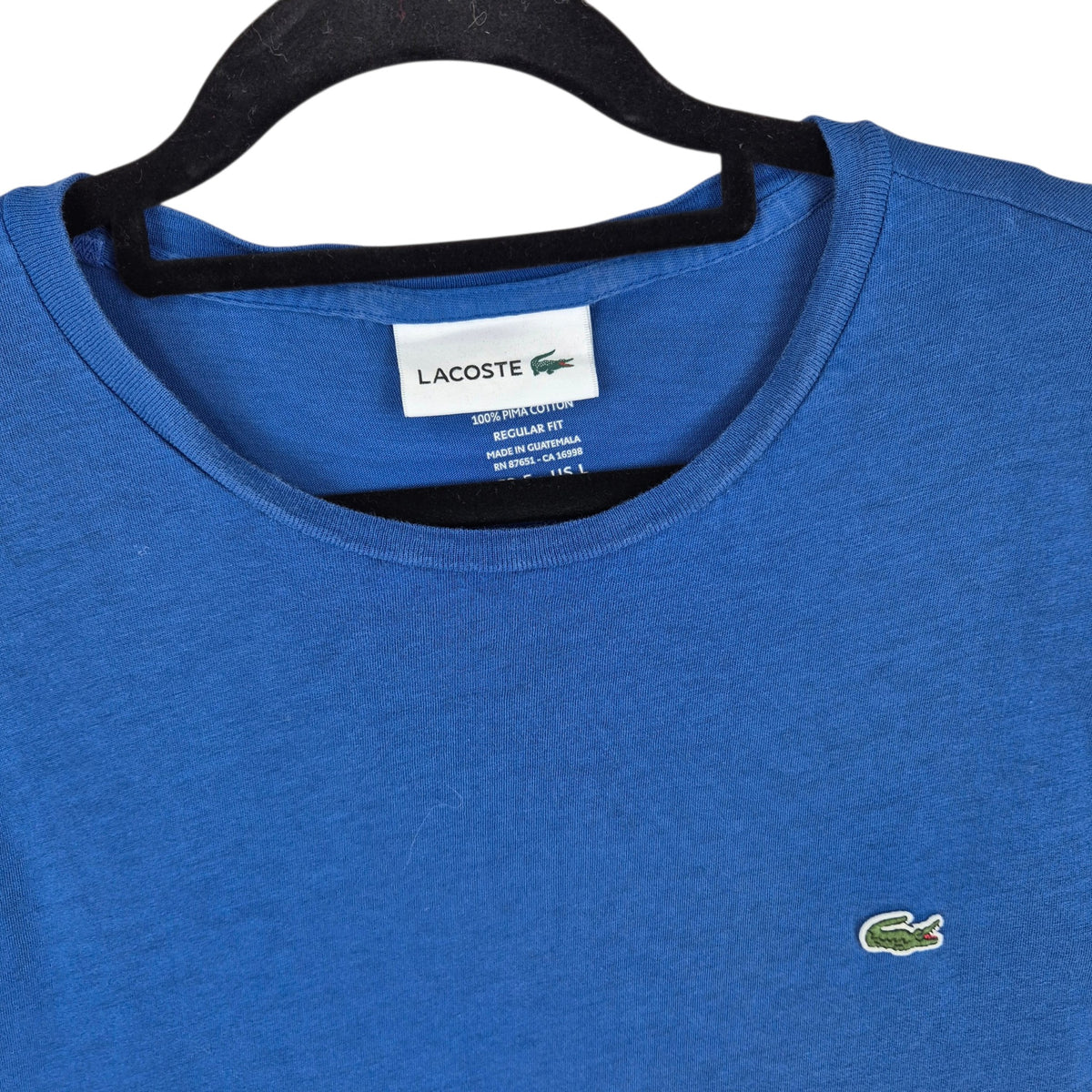 Lacoste Blue Regular Fit Tee Shirt Size L