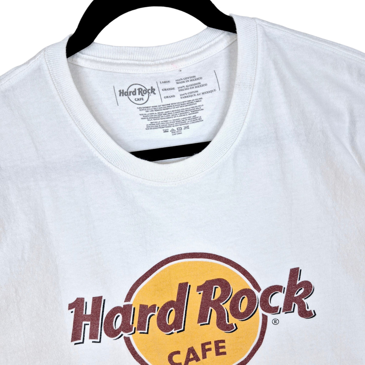 Hard Rock Cafe Philadephia White Tee Shirt Size L