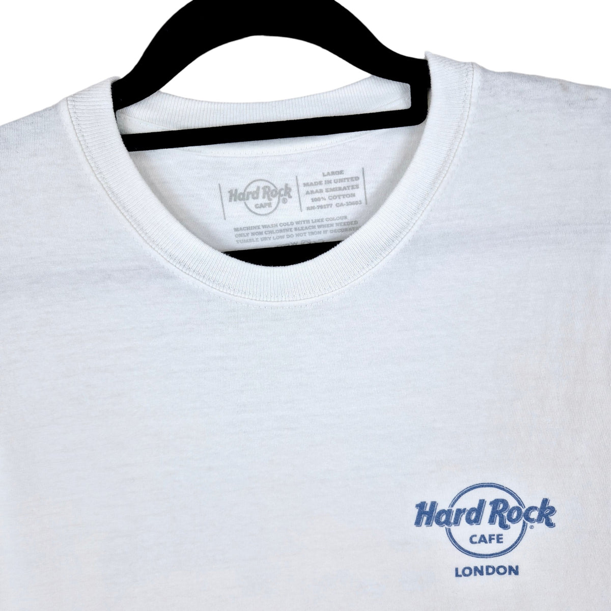 Hard Rock Cafe London White Tee Shirt Size L