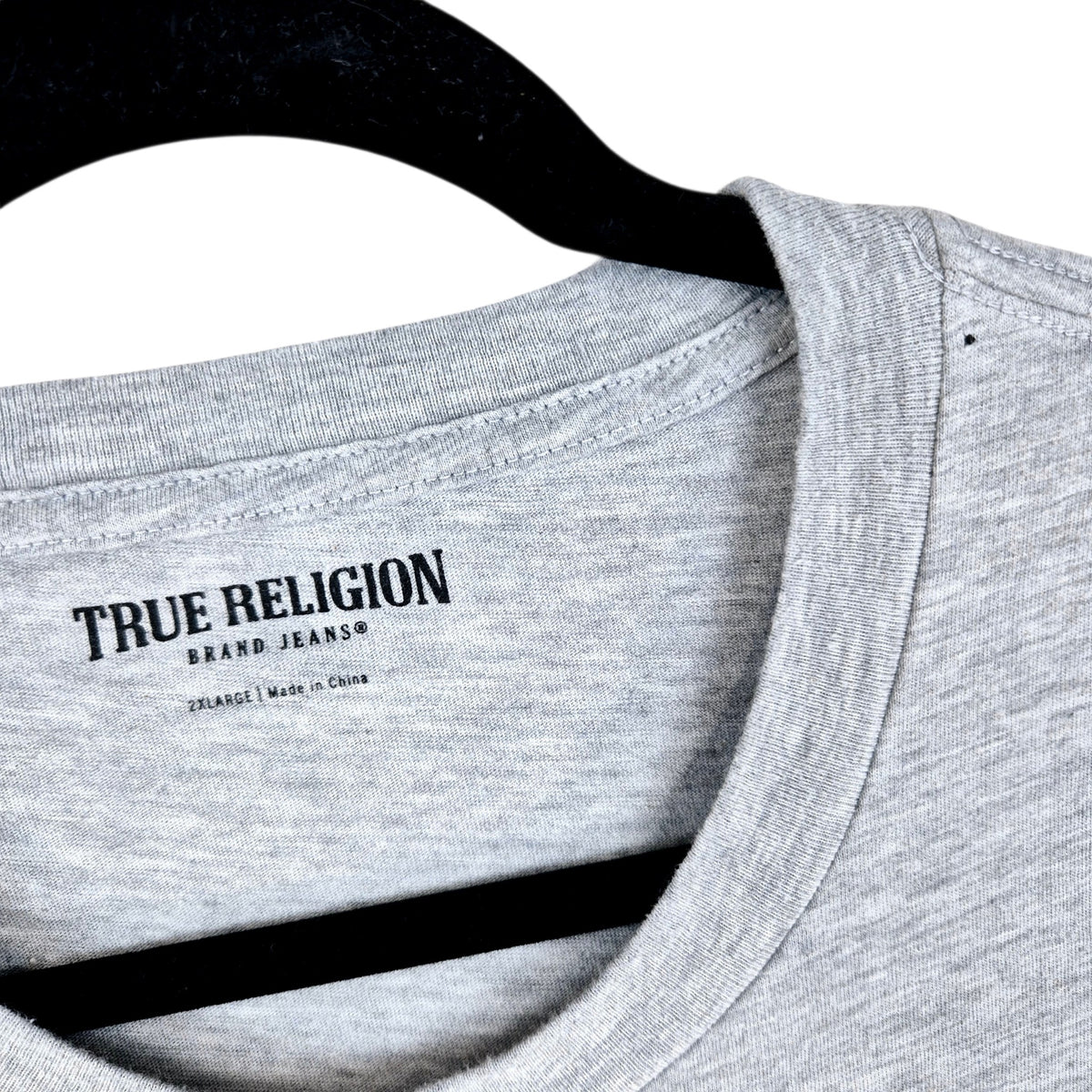 True Religion Grey Tee Shirt Size 2XL