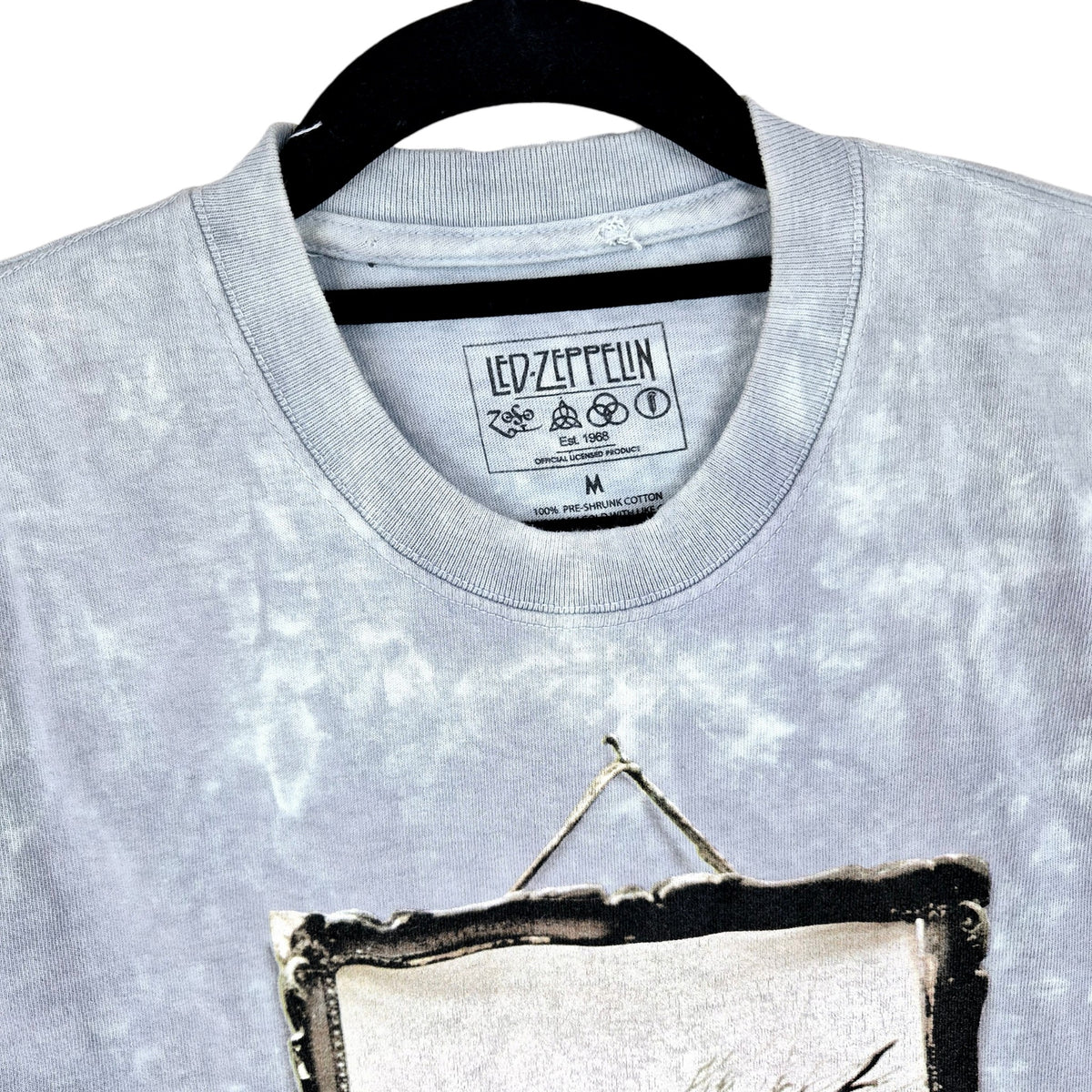 Led Zeppelin Grey Tee Shirt Size M