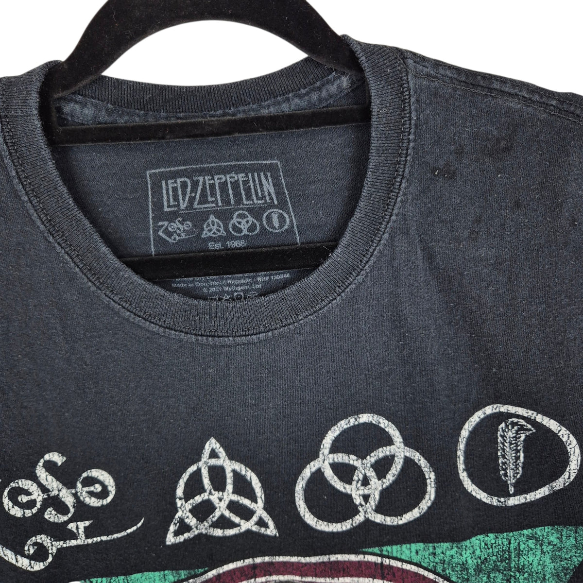 Led Zeppelin Black Tee Shirt Size M