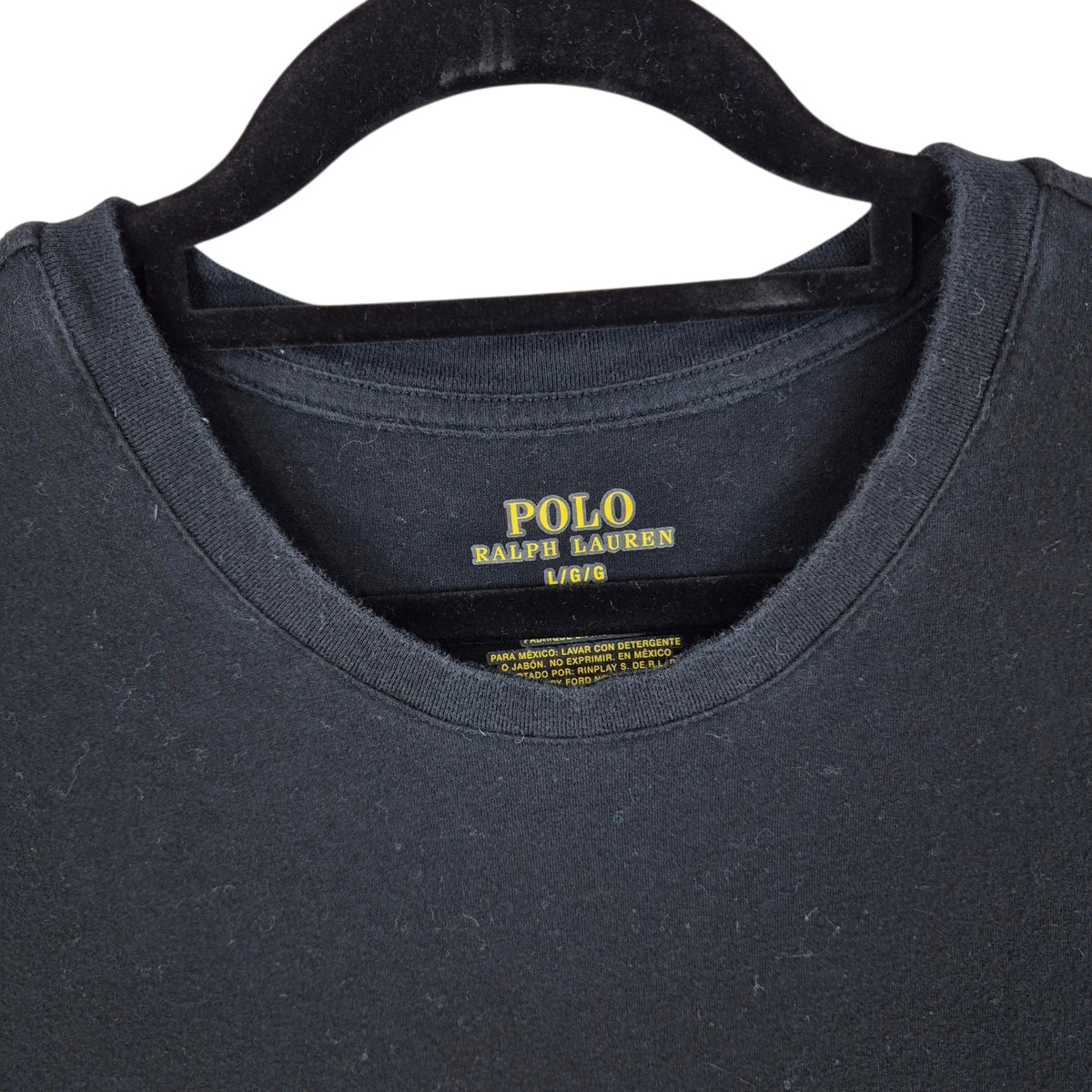 Polo Ralph Lauren Black Tee Shirt Size L