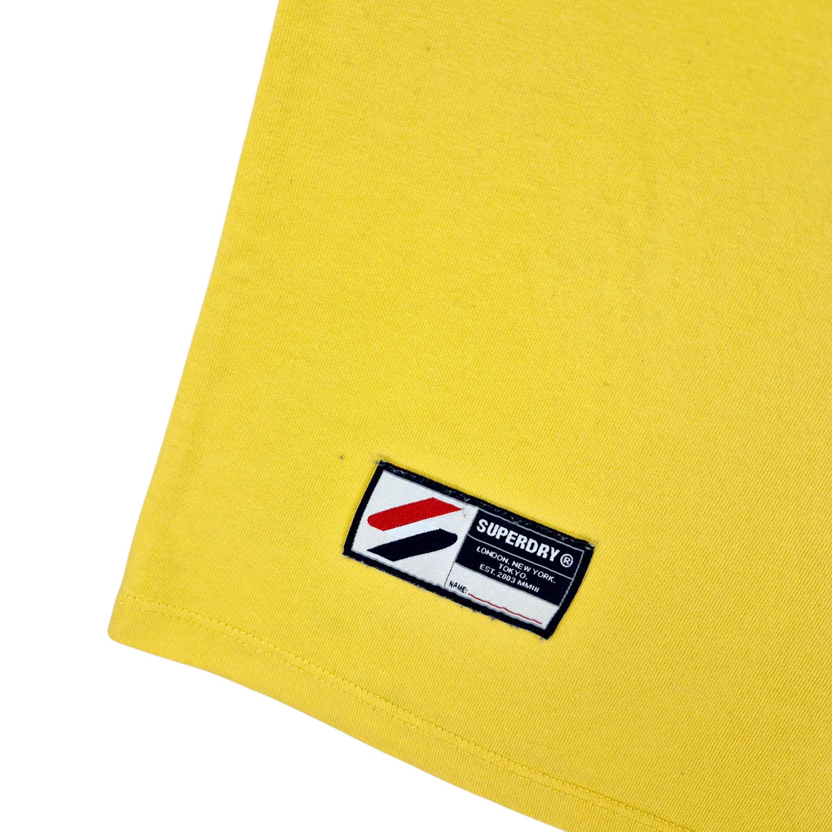Superdry Yellow Chenille Tee Shirt Size 2XL