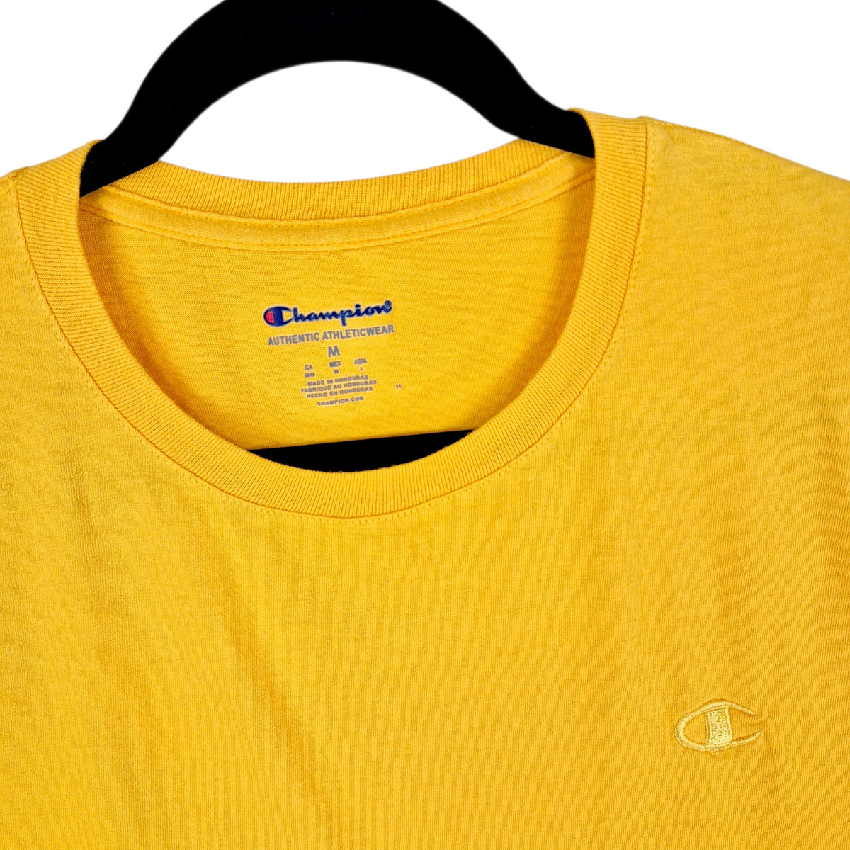 Champion Yellow Basic Tee Shirt Size M