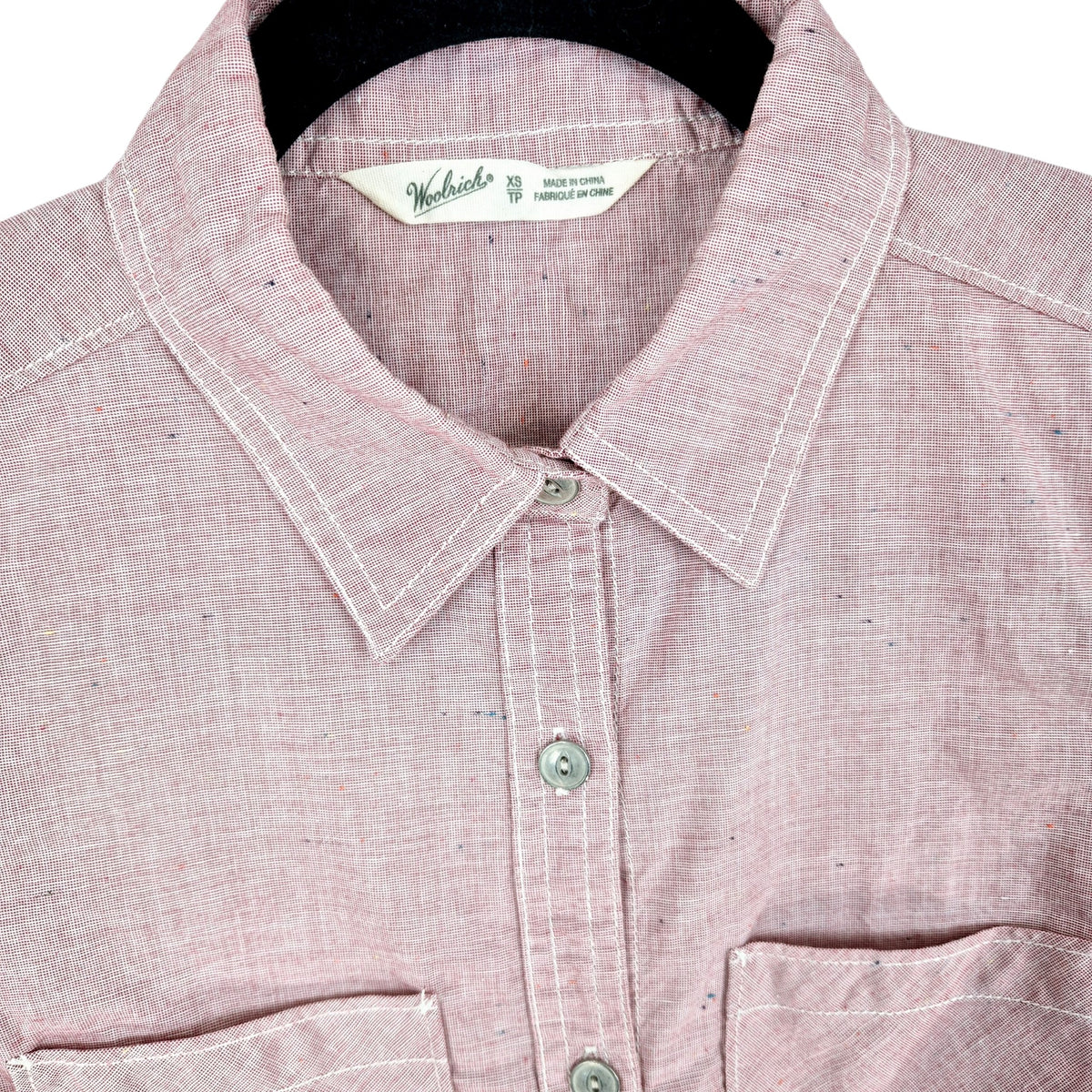 Woolrich Womens Dusty Pink Button Shirt Size XS